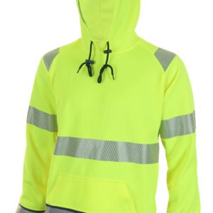 Beeswift High Visibility  Two Tone Hoody Saturn Yellow / Navy S