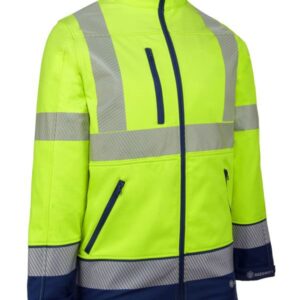 Beeswift Hivis Two Tone Softshell Saturn Yellow/Royal Lge Sstt