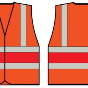 Beeswift High Visibility Orange Vest With Red Band 4XL
