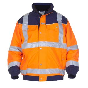 Hydrowear Furth High Visibility Simply No Sweat Pilot Jacket Two Tone Orange / Navy 2XL