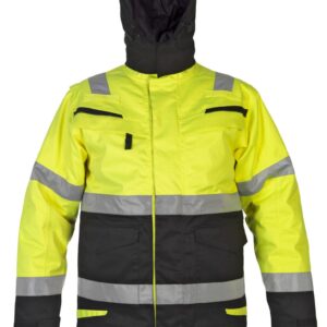 Hydrowear Matlock Multi Cvc Waterproof High Visibility Fixed Lining Arc Parka Saturnyellow / Black L