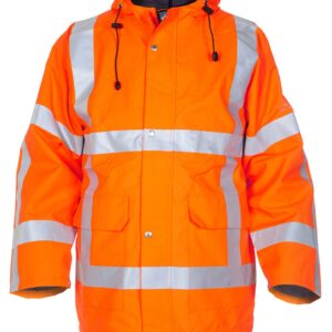 Hydrowear Uithoorn Simply No Sweat High Visibility Waterproof Parka Orange L