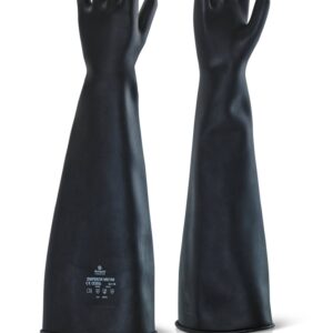 Ansell Industrial Latex Heavy Weight 24” Gauntlet Black 09