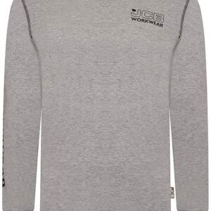 JCB Workwear Banner L/S Grey T-Shirt L