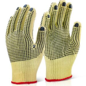 Beeswift Reinforced Glove Medium Weight Dotted Sz 9