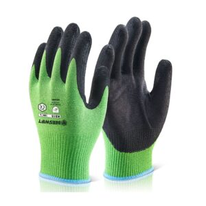 Beeswift Kutstop Micro Foam Nitrile Green Cut Level 5 Green L