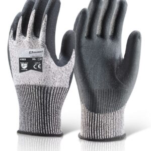 Beeswift Micro Foam Nitrile Cut B Large Black XL