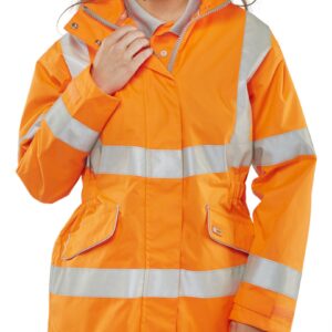 Beeswift Ladies Executive Hi-Viz Jacket Orange 2XL