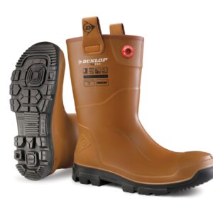 Dunlop Purofort Rigpro Full Safety Fur Lined Tan 13