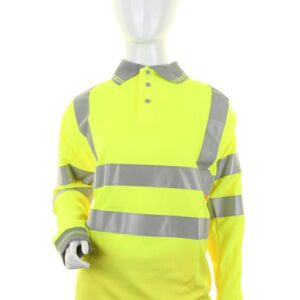 Beeswift LADIES Hi Visibility Long Sleeve POLO XS
