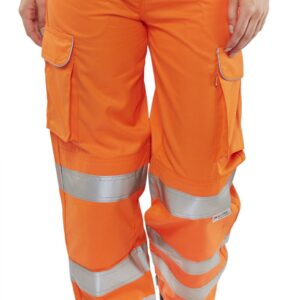 Beeswift Ladies Railspec Trousers Orange 28