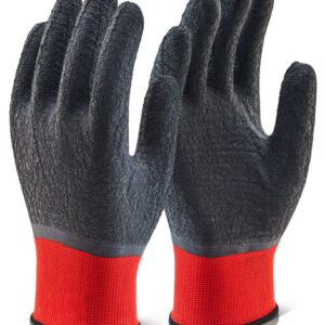 Beeswift Multi-Purpose Fully Coated Latex Polyester Knitted Glove Black M