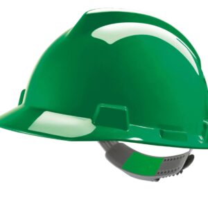 MSA V-Gard Safety Helmet Green
