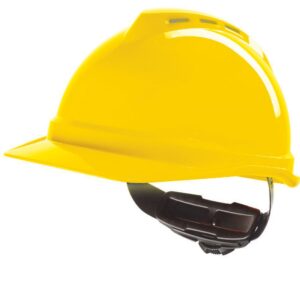MSA V-Gard 500 Vented Safety Helmet Yellow
