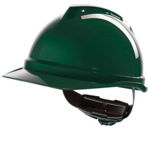 MSA V-Gard 500 Vented Safety Helmet Green