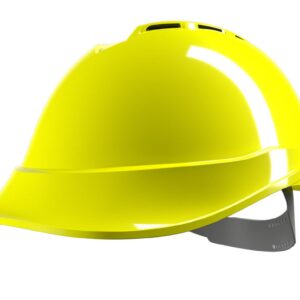 MSA V-Gard 200 Vented Safety Helmet Hi Vis Yellow