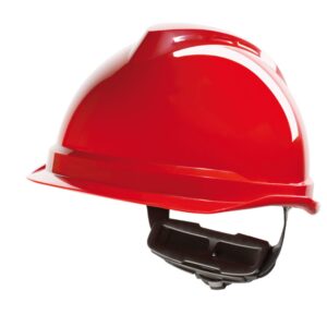 MSA V-Gard 520 Peakless Safety Helmet Red