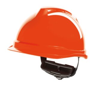 MSA V-Gard 520 Peakless Safety Helmet Hi Vis Orange