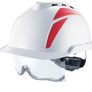 MSA V-Gard 930 Vented Helmet C / W Integrated Spec White / Red
