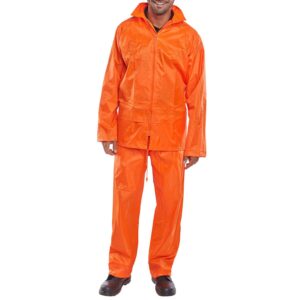 Beeswift Nylon B-Dri Weatherproof Suit Orange 4XL