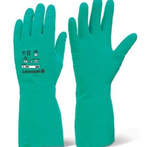 Beeswift Nitrile Green Chemical Glovesxl