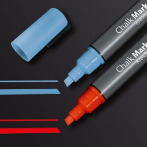 Chalk Marker, Red,Blue Chisel Tip 1-5mm (2) - GL183
