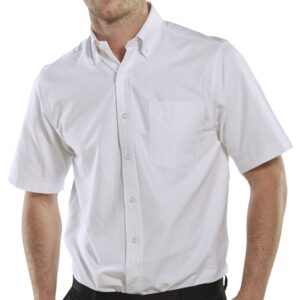 Beeswift Oxford Shirt Short Sleeve White 15.5