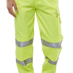 Beeswift Poly Cotton Trousers En471 Saturn Yellow 28