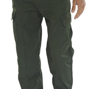 Beeswift Poly Cotton Work Trousers  Bottle Green 38