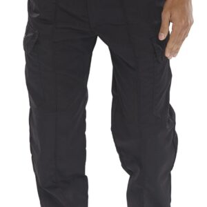 Beeswift Poly Cotton Work Trousers  Black 46T