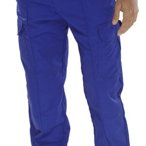 Beeswift Poly Cotton Work Trousers  Royal Blue 30