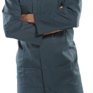 Beeswift Poly Cotton Warehouse Coat Spruce Green 48