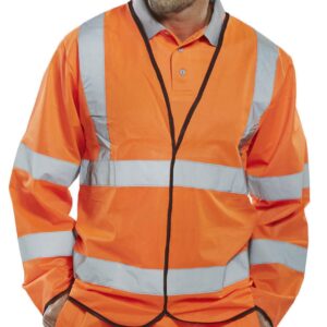 Beeswift Long Sleeve Jerkin Orange 3XL