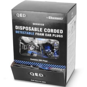 Beeswift Qed Corded Detectable Ear Plug  (Box of 200)