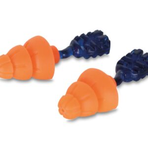Beeswift Orange Tri Flange Reusable Earplugs Snr 34 (Box of 200)