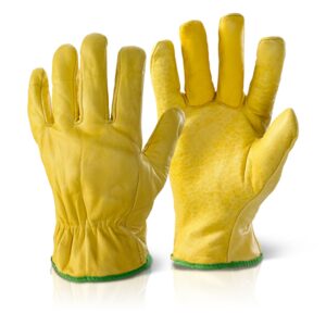 Beeswift Quality Lined Drivers Gloves Yellow XL (Box of 10)