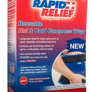 Rapid Aid Deluxe Reusable Hot / Cold Compress Wrap 9”X 13”