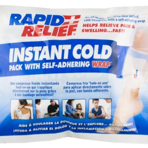Rapid Aid Instant Cold Pack C / W Self Adhering Wrap 5”X 9”