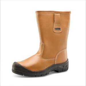 Beeswift Scuff Cap Lined Rigger Boot Tan 12