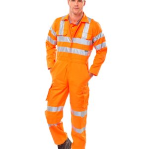 Beeswift Railspec Coverall Orange 52