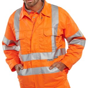 Beeswift Railspec Jacket Orange 38