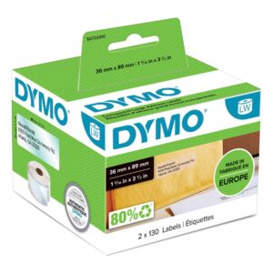 Labelling Cassette Tape OEM Dymo 99013 (S0722410) LabelWriter Large Address Labels 89mm x 36mm Transparent                   