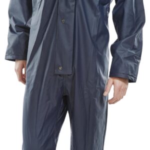 Beeswift Super B-Dri Coveralls Navy Blue 2XL