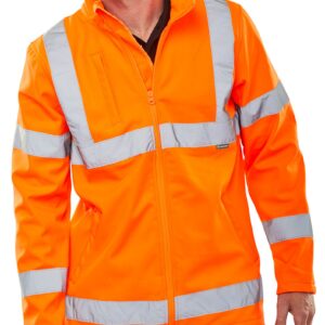 Beeswift Soft Shell Jkt Hv Orange En20471 Gort3279 2XL