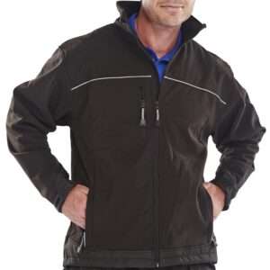 Beeswift Soft Shell Jacket Black 4XL