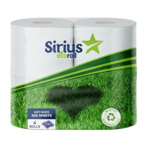 Satino 2 Ply White Satino Brand 320 Sheet Toilet Rolls Packed 9X4 72 Cases Per Pallet