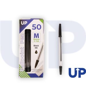 UP Ballpoint Pen Medium Black (50)
