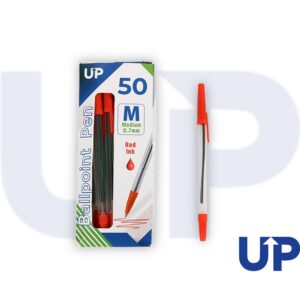 UP Ballpoint Pen Medium Red (50)