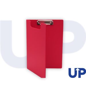 UP A4 PVC Fold Over Clipboard Red (1)