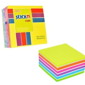 Repositional Notes  UP Repositionable Cube 76x76mm Neon (1)